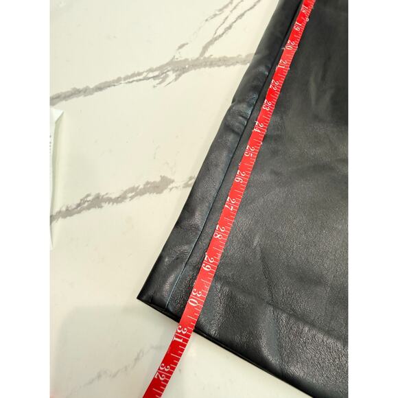 NWT ARITZIA BABATON Command Pant Size 16 Vegan Faux Leather Black Cropped Ankle - Picture 14 of 16